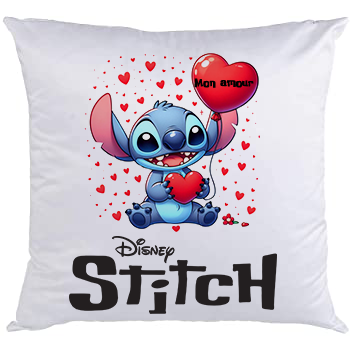 Coussin love Stitch prénom