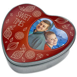 Boîte argentée en forme de cœur, un Kdo personnalisable original et précieux